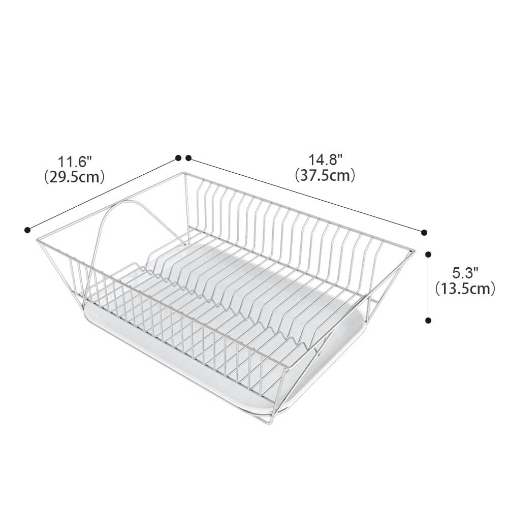 Deep Large Dish Drying Rack, Rustproof Stainless Steel Over Sink Dish ...